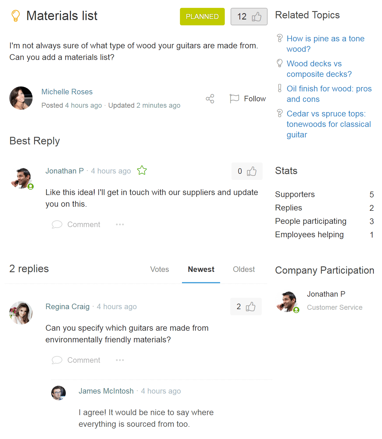 Topic Updates Social Software | Helprace