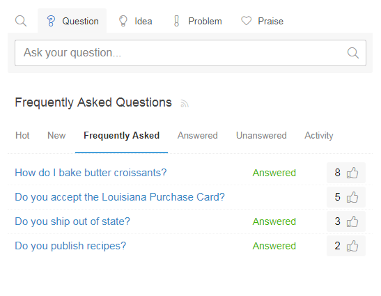 Customer Community Questions